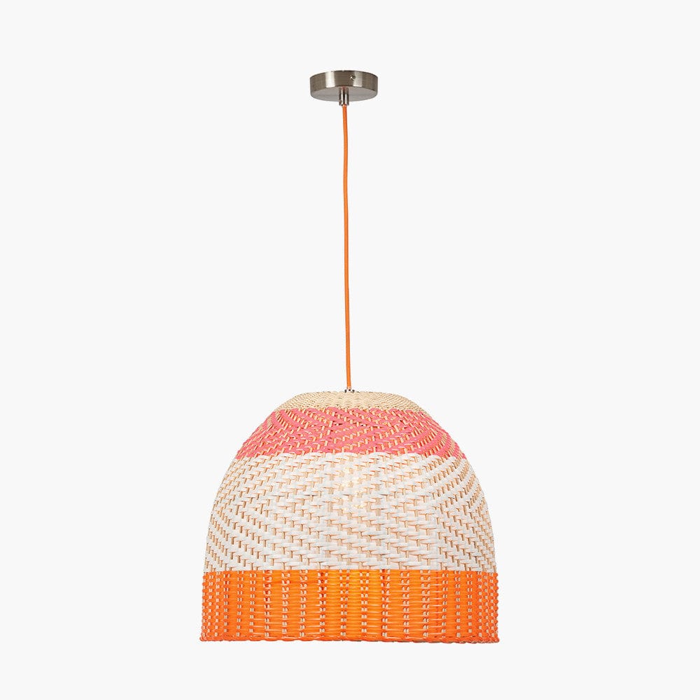 Pacific Lifestyle Lighting Brera Rattan Ceiling Pendant Pimento House of Isabella UK
