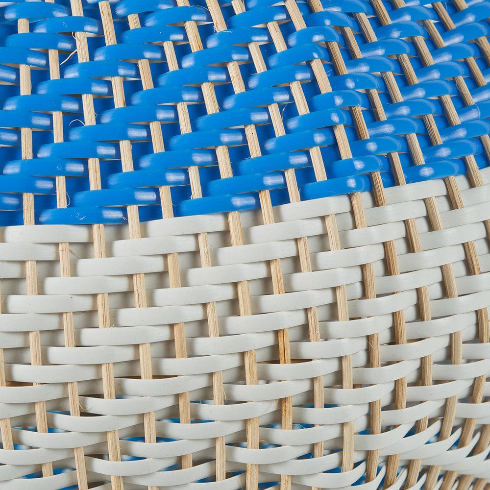 Brera Rattan Large Table Lamp Cobalt.