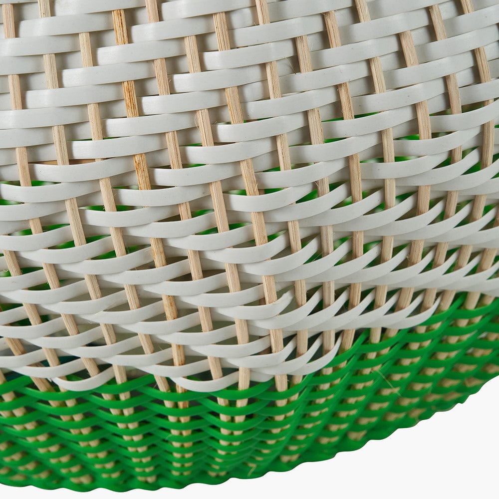 Brera Rattan Large Table Lamp Emerald.