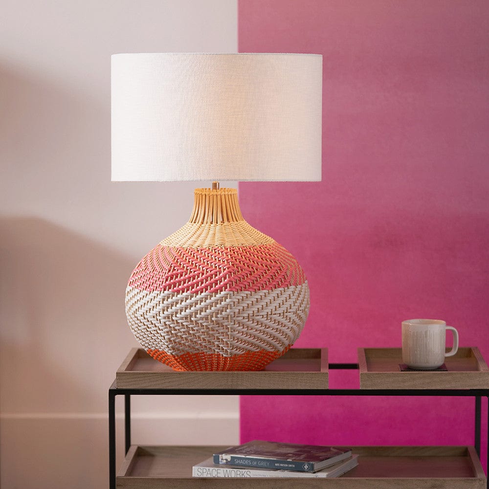 Brera Rattan Large Table Lamp Pimento.