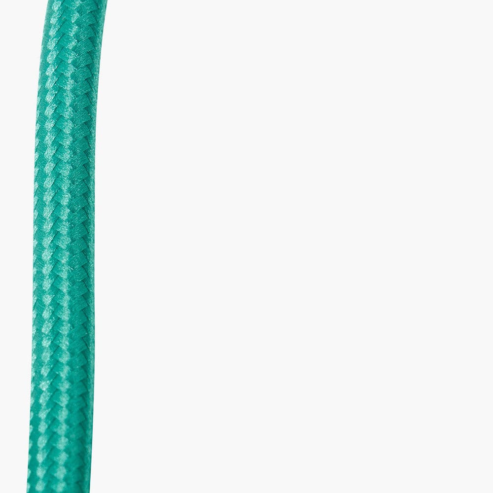 Brera Rattan Small Table Lamp Emerald.