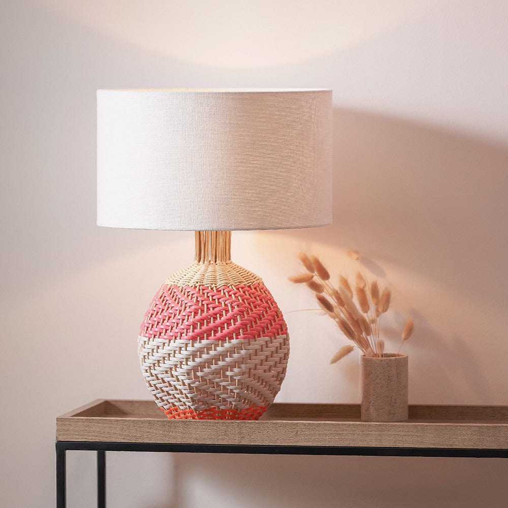 Brera Rattan Small Table Lamp Pimento.