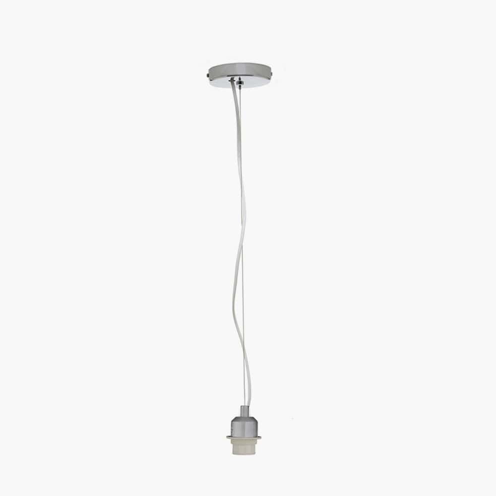 Pacific Lifestyle Lighting Brushed Chrome Ceiling Fitting E27 House of Isabella UK