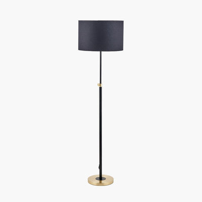 Pacific Lifestyle Lighting Bryce Black and Gold Metal Rise and Fall Floor Lamp House of Isabella UK