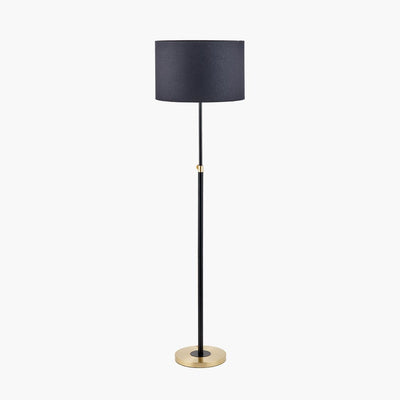 Pacific Lifestyle Lighting Bryce Black and Gold Metal Rise and Fall Floor Lamp House of Isabella UK