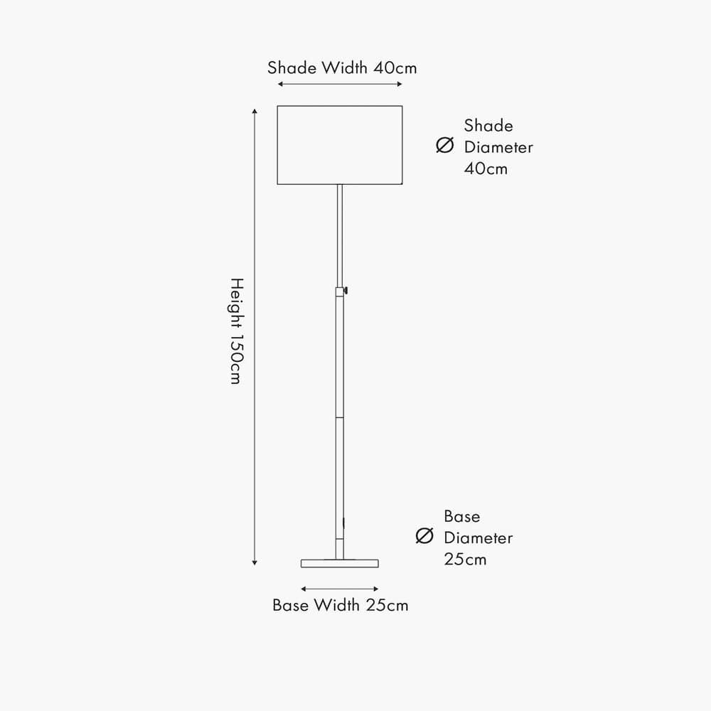 Bryce Black and Gold Metal Rise and Fall Floor Lamp.