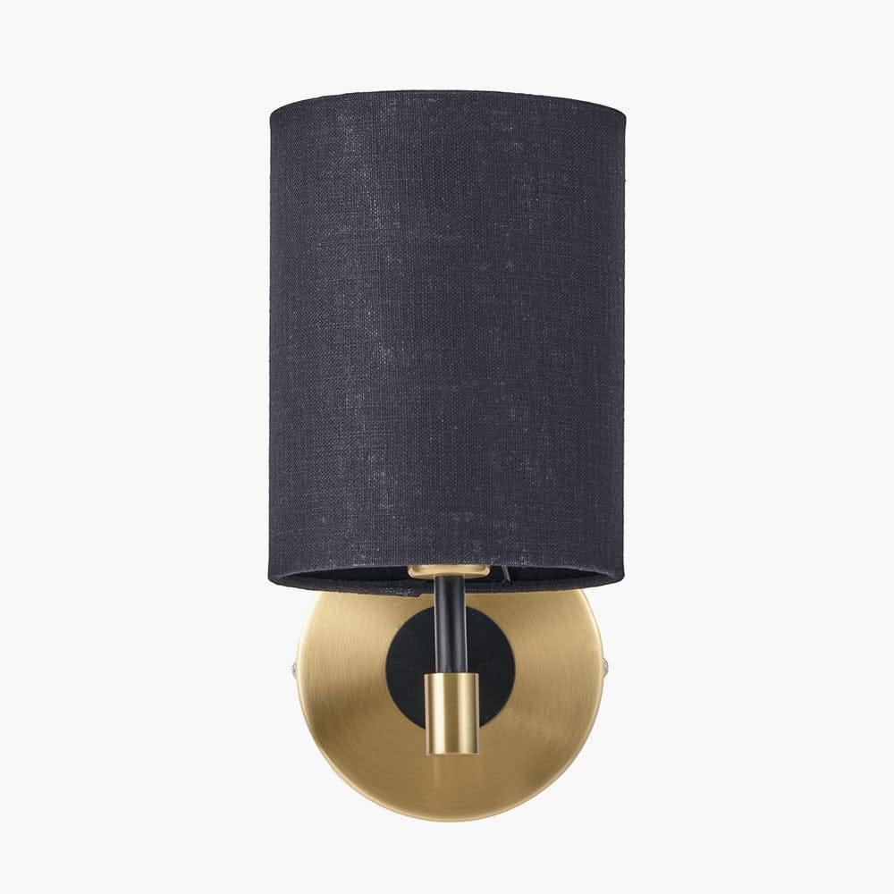 Pacific Lifestyle Lighting Bryce Black and Gold Metal Wall Light House of Isabella UK