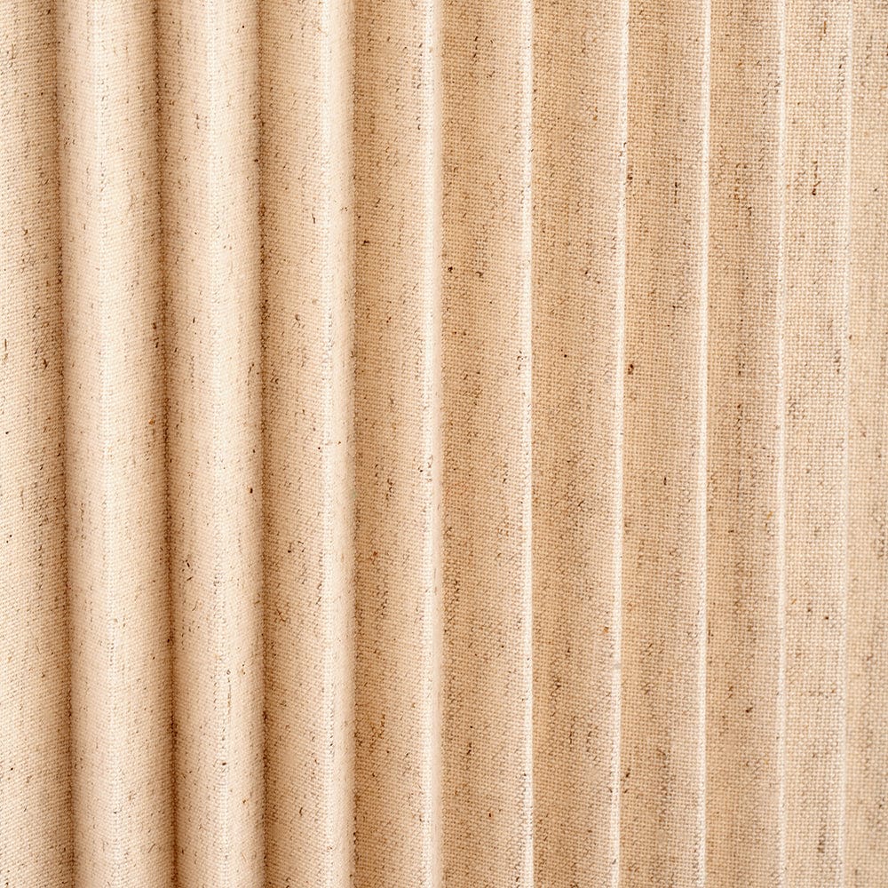 Callista 35cm Natural Linen Hard Pleat Lampshade.