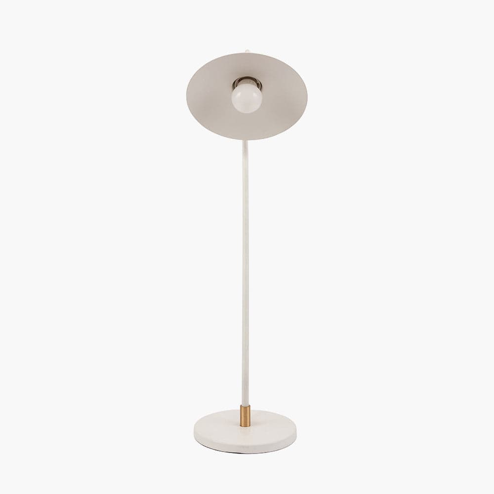 Pacific Lifestyle Lighting Camden Matt White Metal Angle Arm Task Table Lamp House of Isabella UK