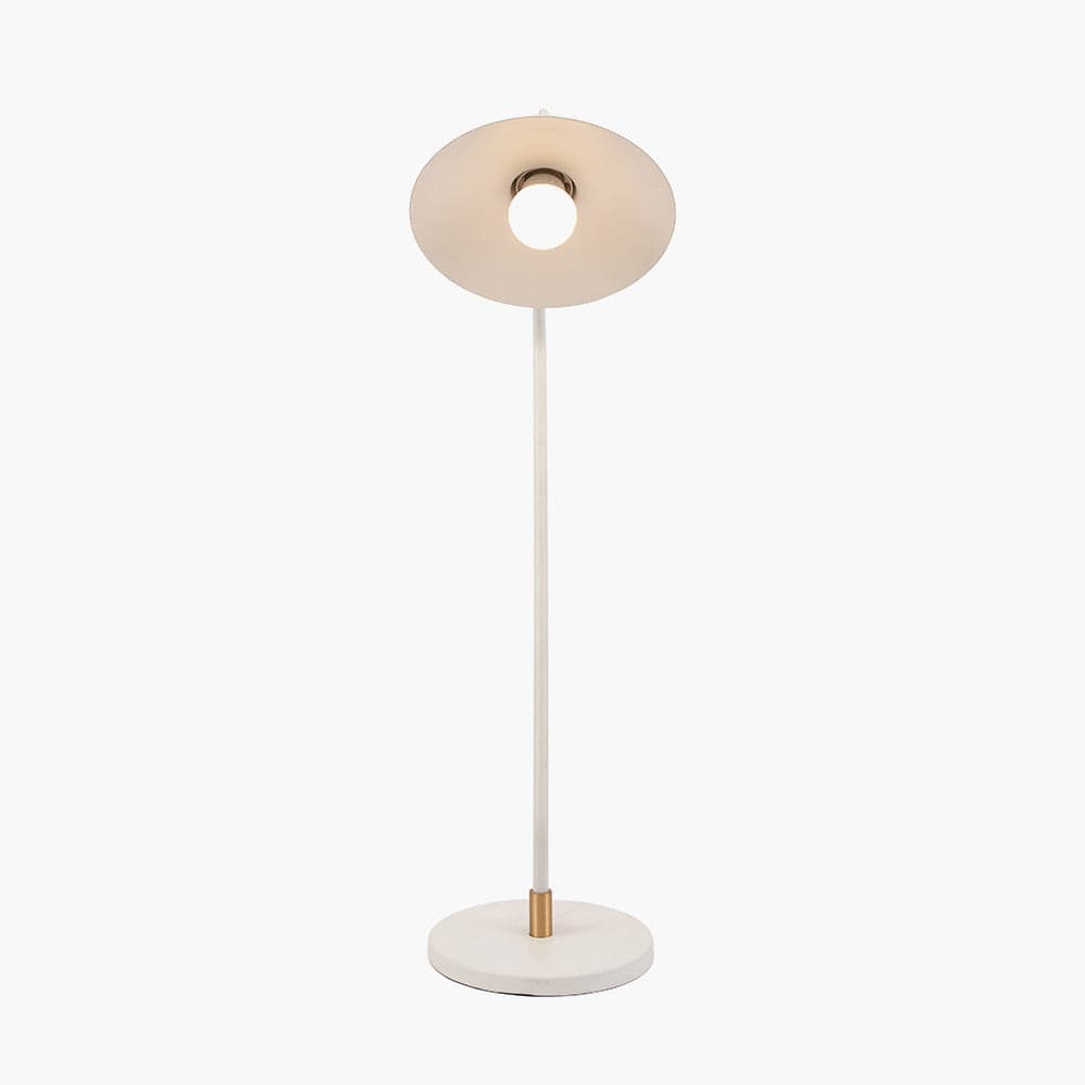 Pacific Lifestyle Lighting Camden Matt White Metal Angle Arm Task Table Lamp House of Isabella UK