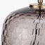 Pacific Lifestyle Lighting Camille Large Smoke Grey Circle Design Handcut Glass Table Lamp Base House of Isabella UK