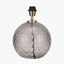 Pacific Lifestyle Lighting Camille Smoke Grey Circle Design Handcut Glass Table Lamp Base House of Isabella UK