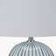 Pacific Lifestyle Lighting Cannes Blue and White Stripe Ceramic Table Lamp House of Isabella UK