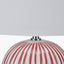 Pacific Lifestyle Lighting Cannes Mulberry and White Stripe Ceramic Table Lamp House of Isabella UK