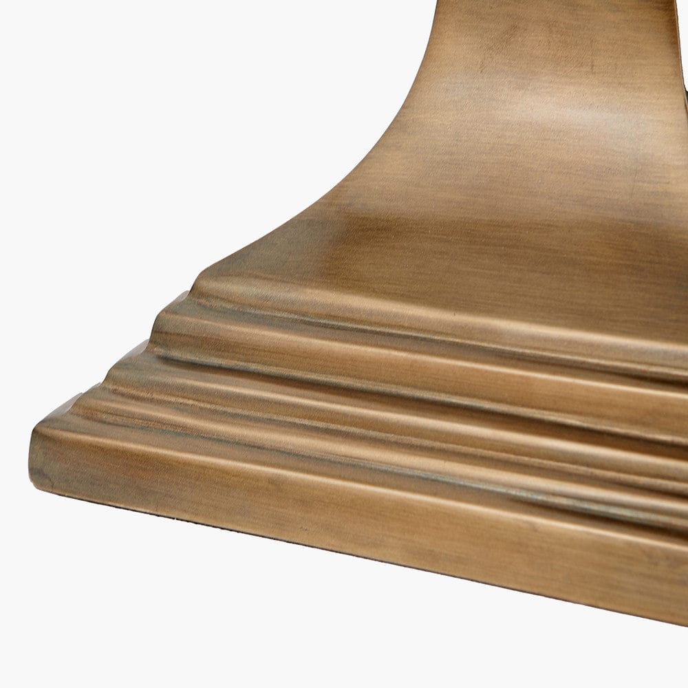 Canterbury Antique Brass Metal Floor Lamp.