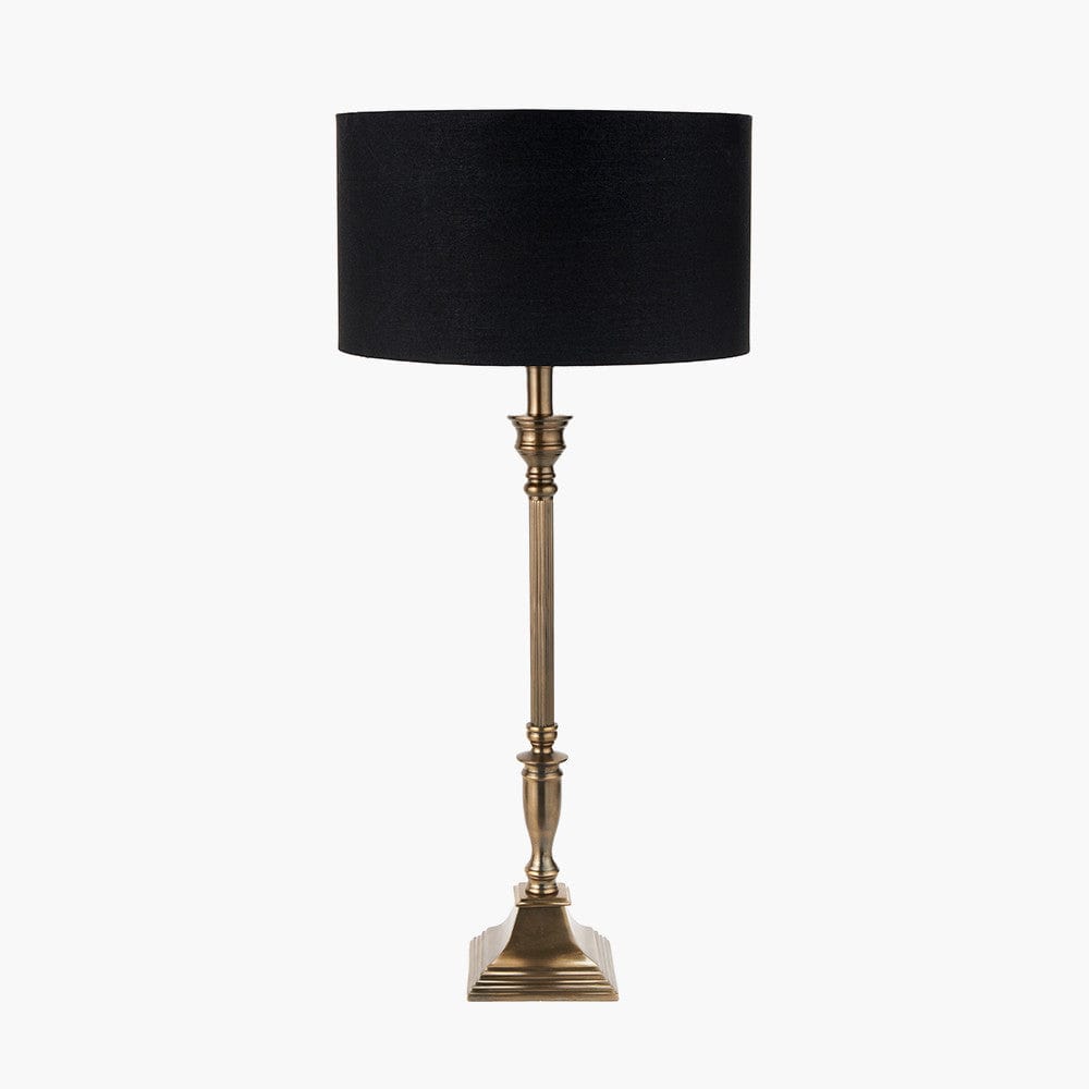 Pacific Lifestyle Lighting Canterbury Antique Brass Metal Table Lamp Base House of Isabella UK