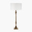 Pacific Lifestyle Lighting Canterbury Antique Brass Metal Table Lamp Base House of Isabella UK