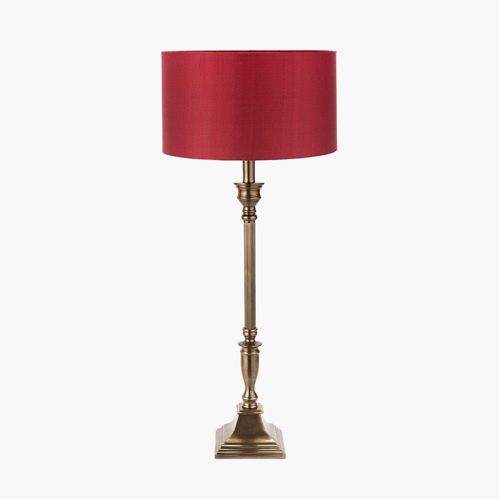 Pacific Lifestyle Lighting Canterbury Antique Brass Metal Table Lamp Base House of Isabella UK