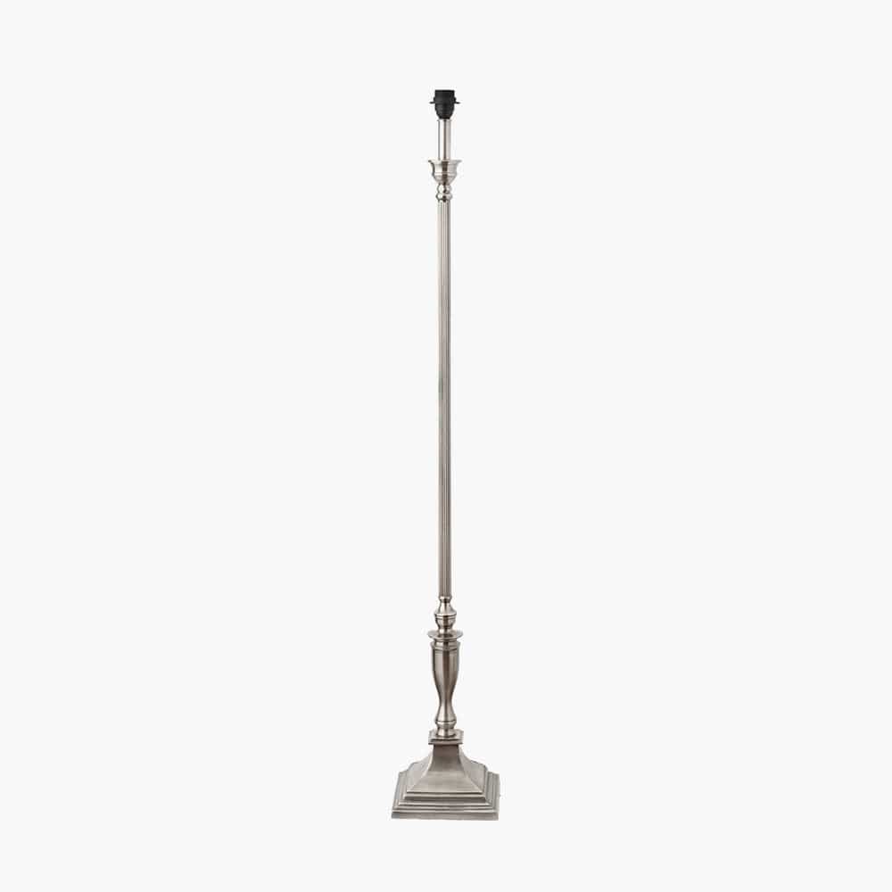 Pacific Lifestyle Lighting Canterbury Antique Silver Floor Lamp Base Only - Base Only House of Isabella UK