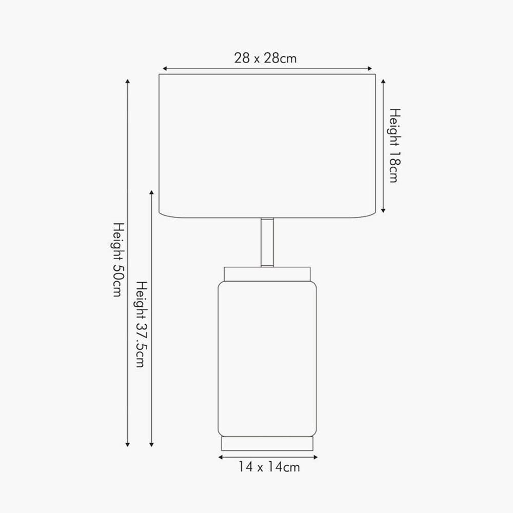 Carrara Marble Effect and Brass Ceramic Table Lamp.