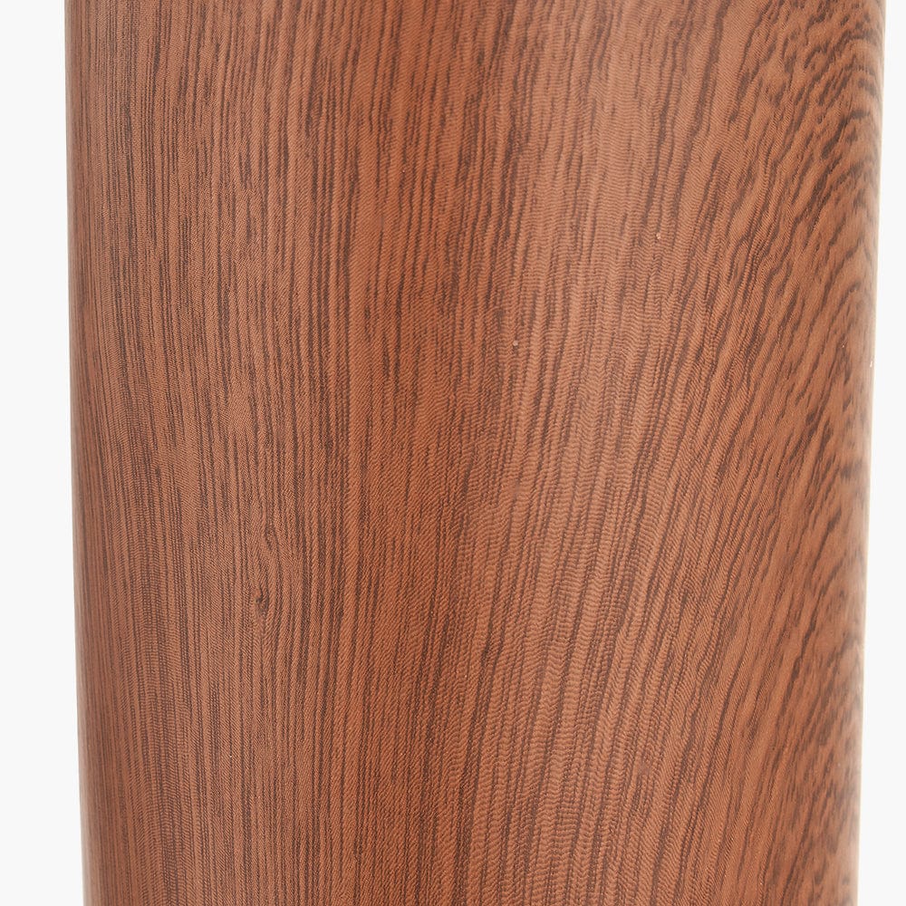 Carrara Wood Effect Ceramic Tall Table Lamp.