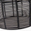 Caswell Black Rattan Cloche Table Lamp.