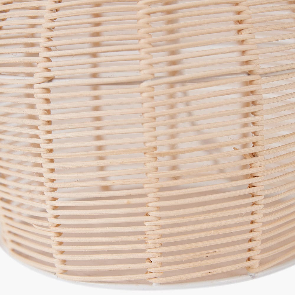 Caswell Natural Rattan Cloche Table Lamp.