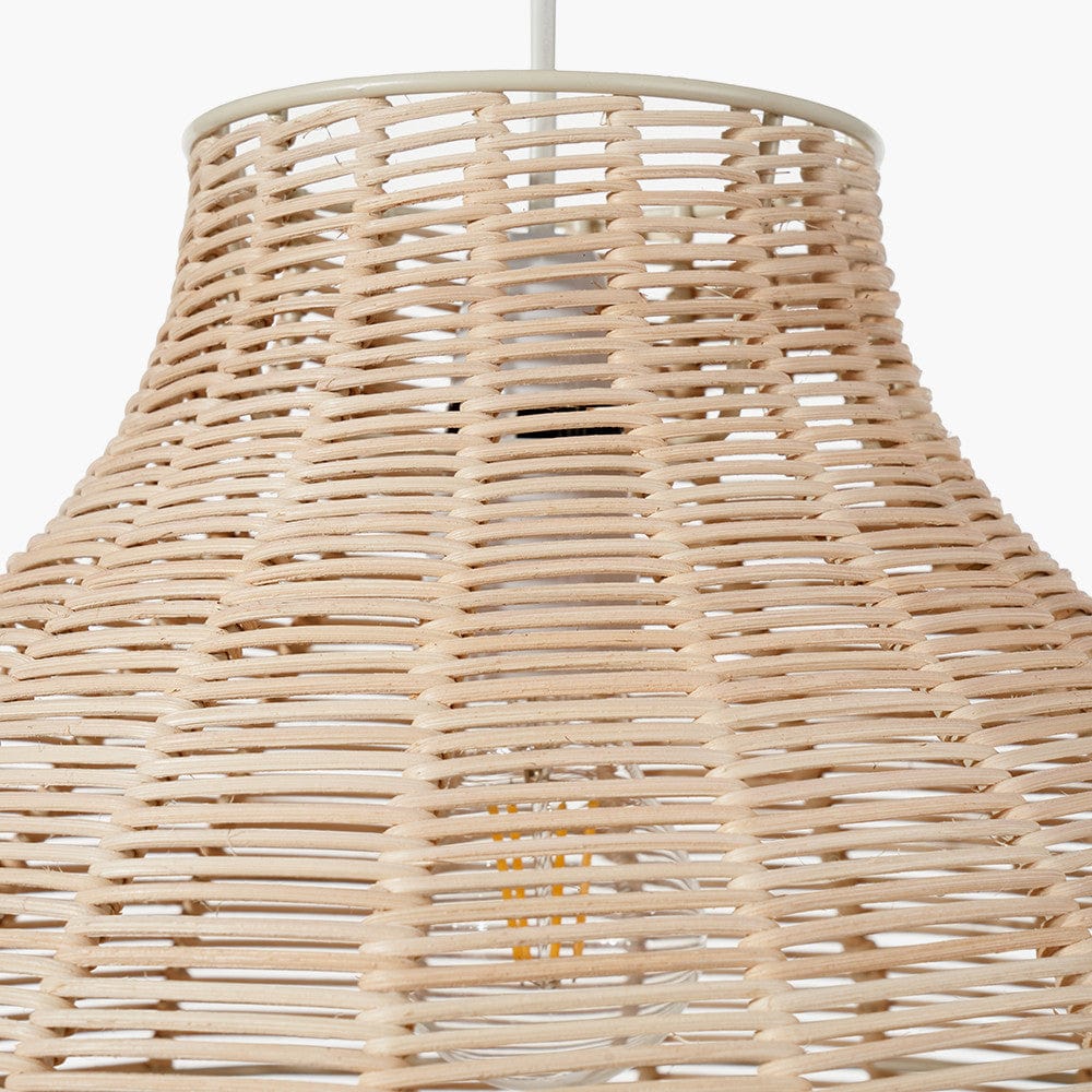 Caswell Natural Rattan Coche Pendant.