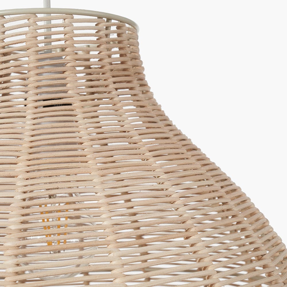 Caswell Natural Rattan Coche Pendant.