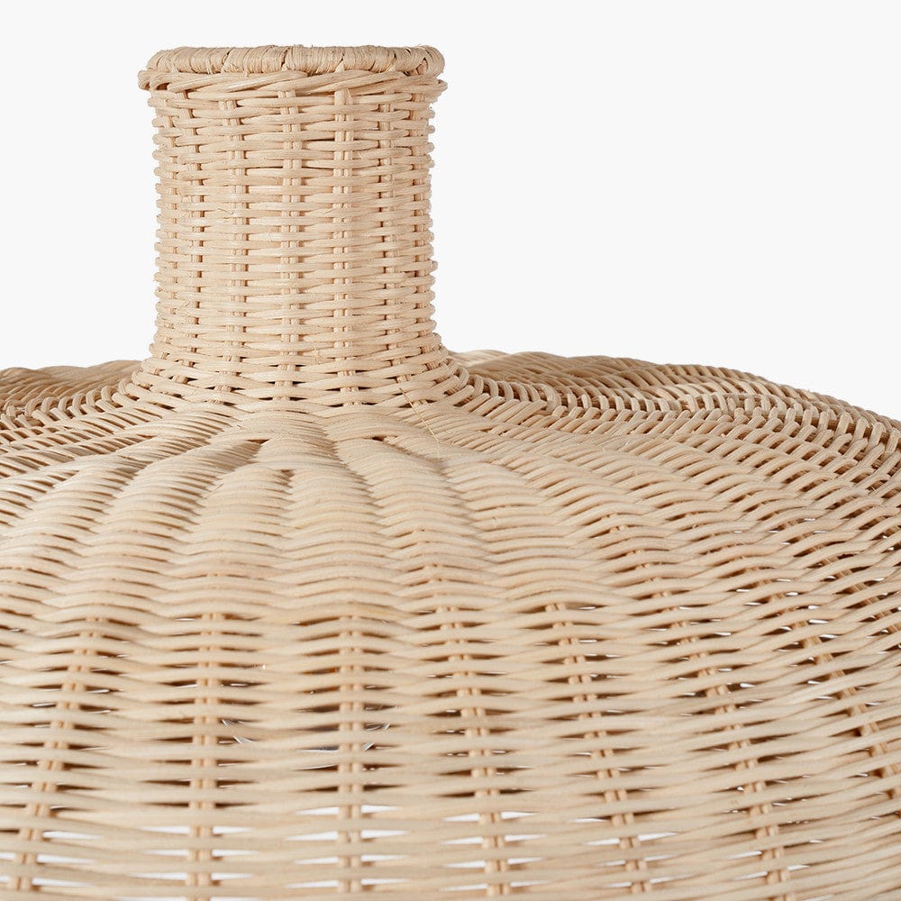 Caswell Natural Rattan Dome Pendant.
