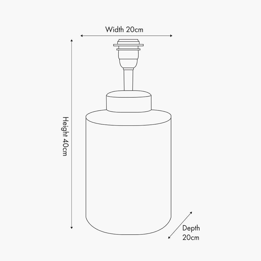 Cat Blue Hand Painted Metal Table Lamp.