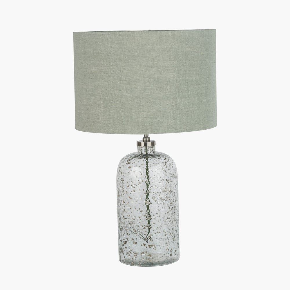 Chinon Glass Table Lamp Base and Shade Moss.