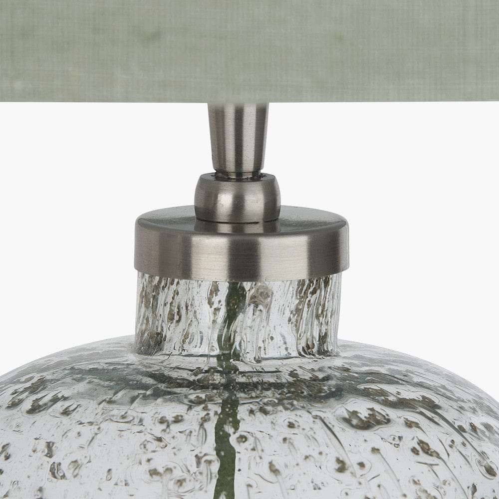 Chinon Glass Table Lamp Base and Shade Moss.