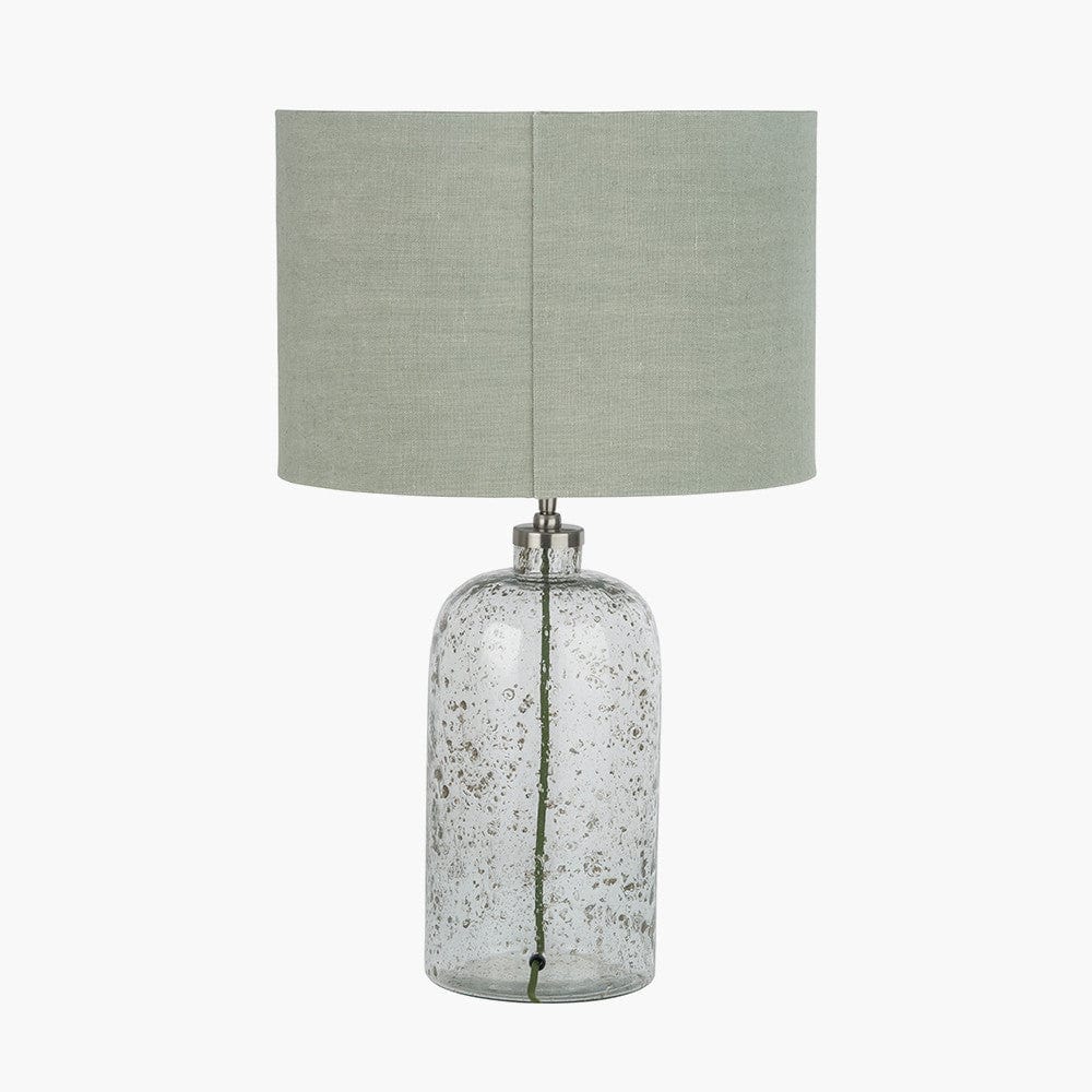 Chinon Glass Table Lamp Base and Shade Moss.