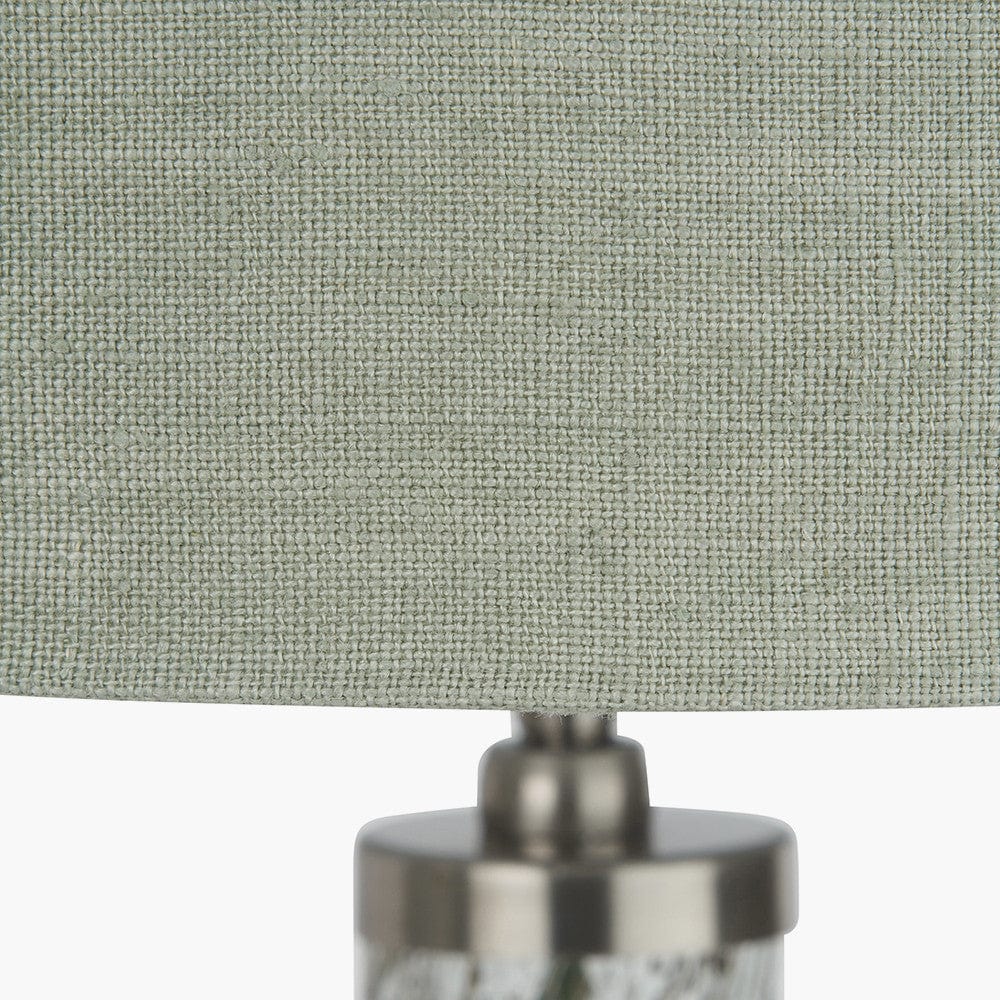 Chinon Glass Table Lamp Base and Shade Moss.