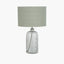 Chinon Glass Table Lamp Base and Shade Moss.