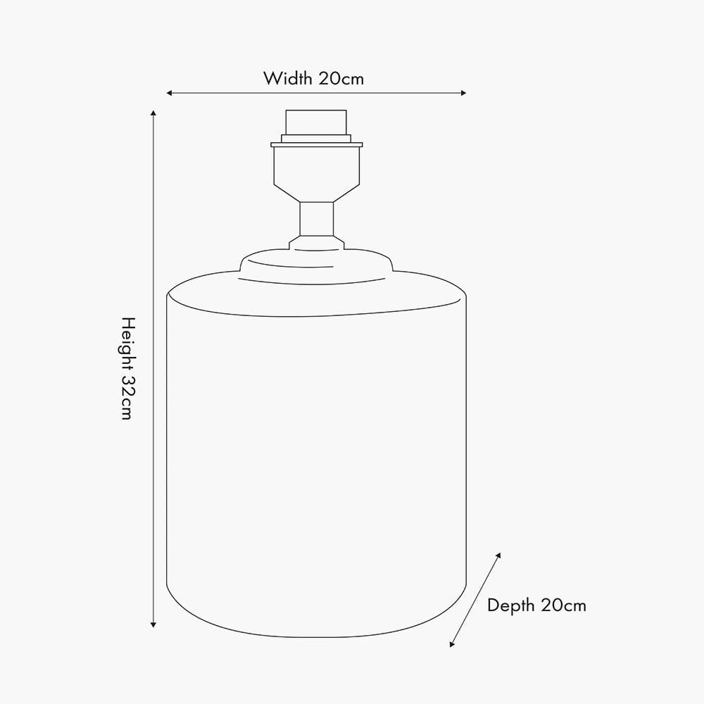 Chirala Black and White Ikat Ceramic Table Lamp Base.