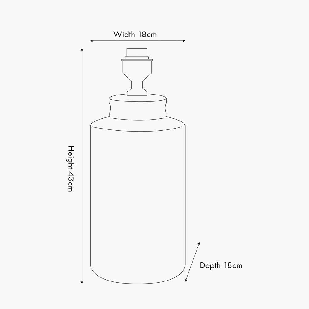 Chirala Black and White Tall Ikat Ceramic Table Lamp Base.