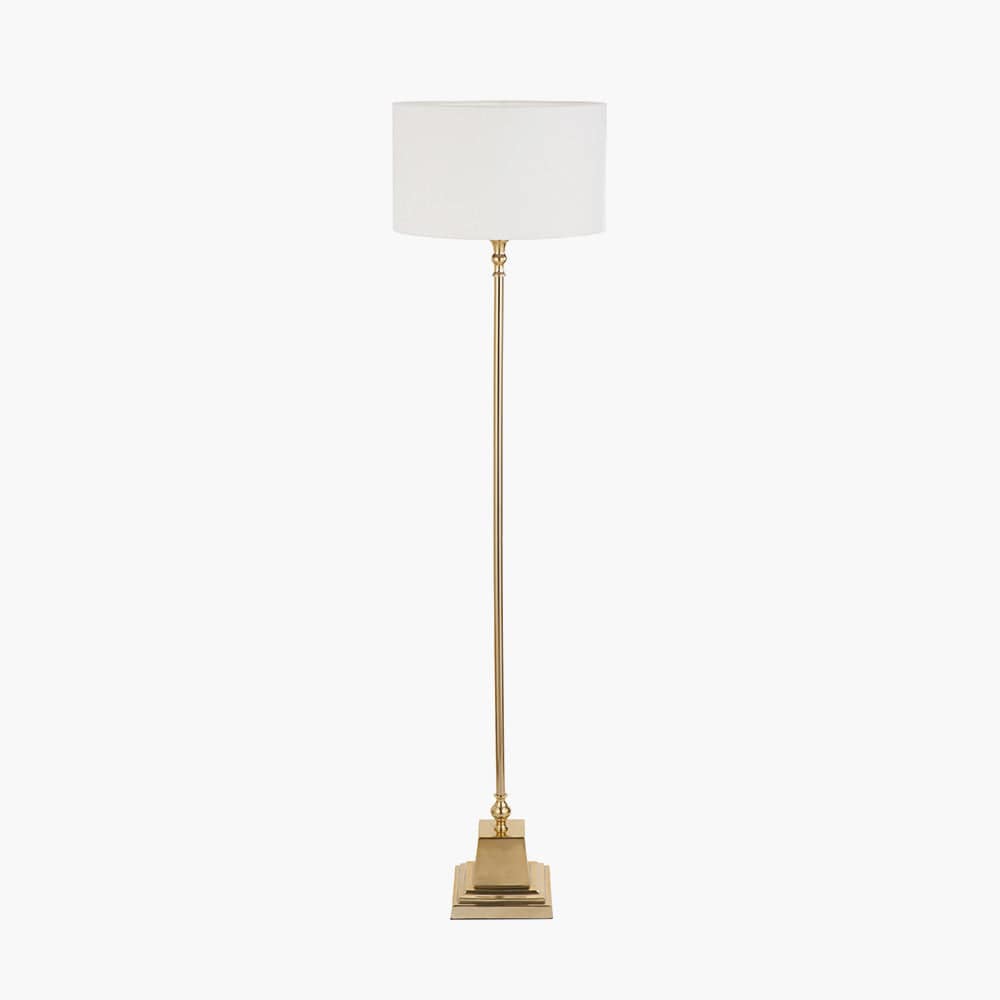 Claudius Gold Metal Stick Floor Lamp.