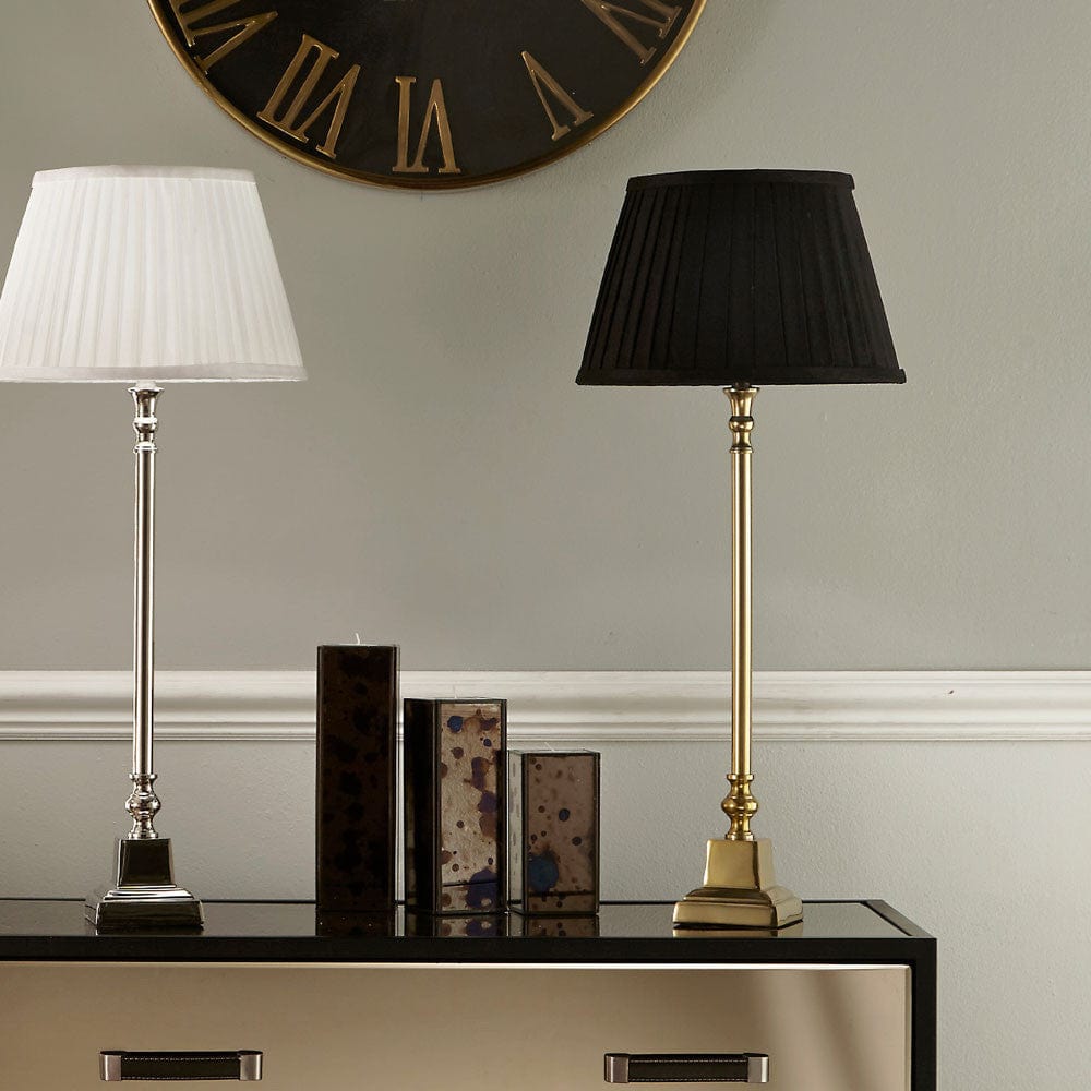 Pacific Lifestyle Lighting Claudius Gold Metal Stick Table Lamp - Base Only House of Isabella UK