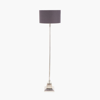 Pacific Lifestyle Lighting Claudius Nickel Metal Stick Floor Lamp House of Isabella UK