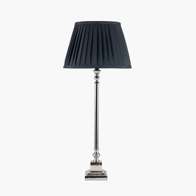 Pacific Lifestyle Lighting Claudius Nickel Metal Stick Table Lamp - Base Only House of Isabella UK