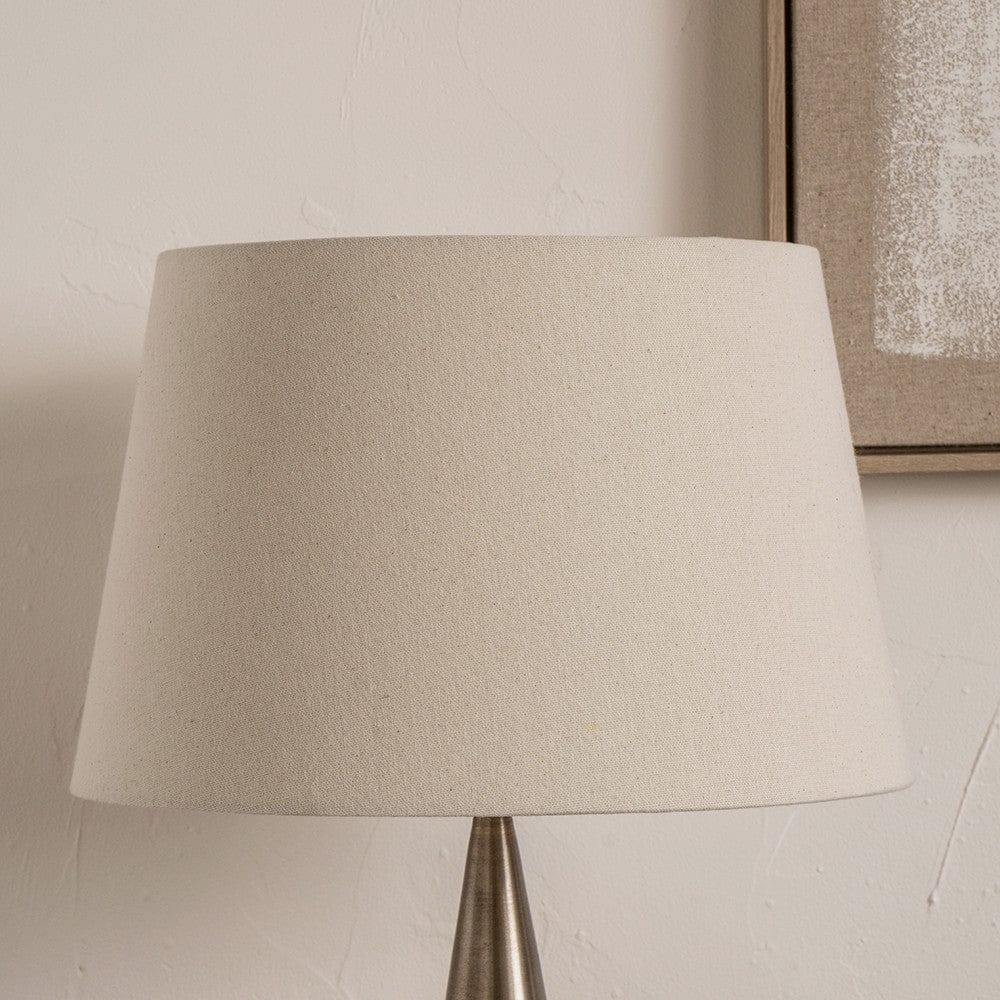 Pacific Lifestyle Lighting Coast 45cm Cream Calico Tapered Shade House of Isabella UK