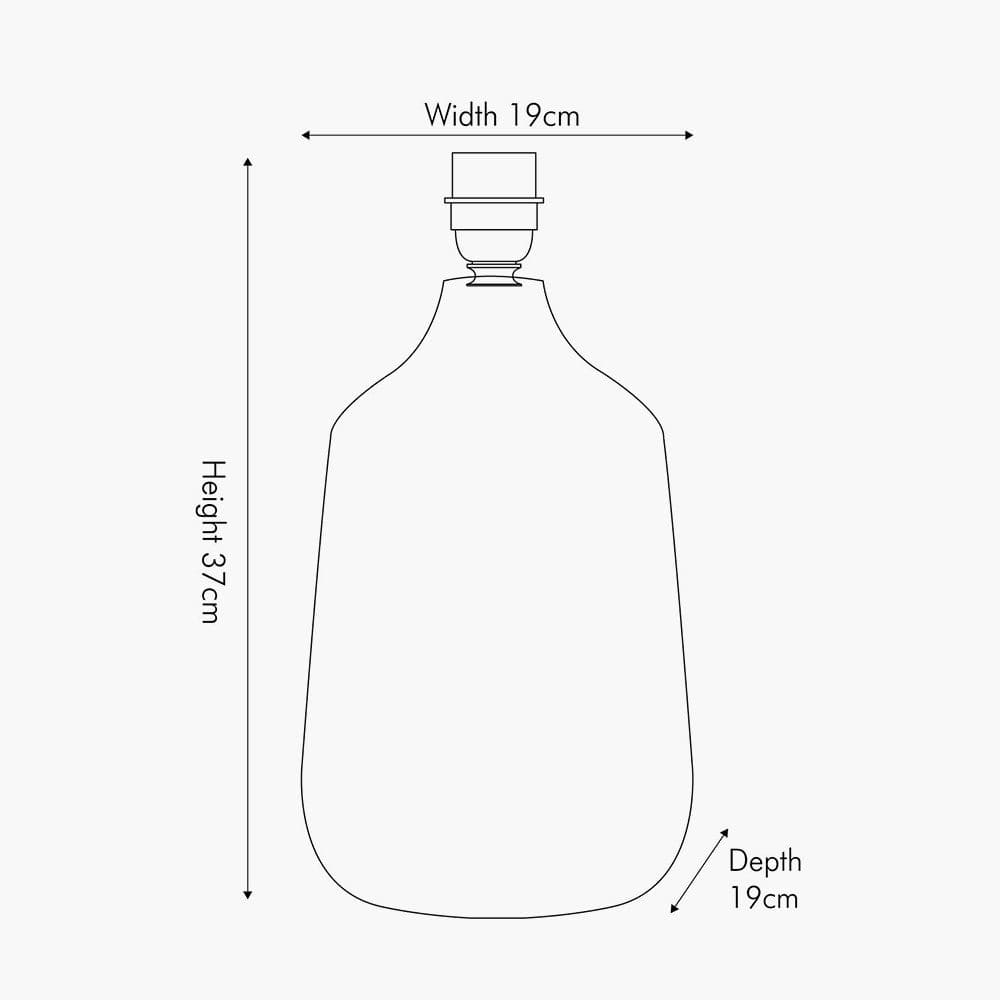 Coco Grey Gloss Arch Design Stoneware Table Lamp.