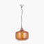 Pacific Lifestyle Lighting Corby Amber Glass Pendant House of Isabella UK