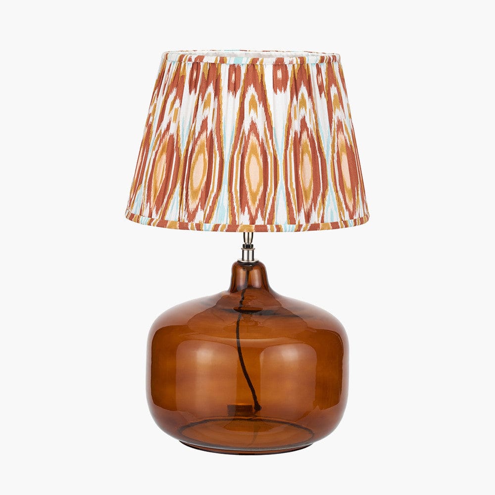 Pacific Lifestyle Lighting Corby Amber Glass Table Lamp Base House of Isabella UK