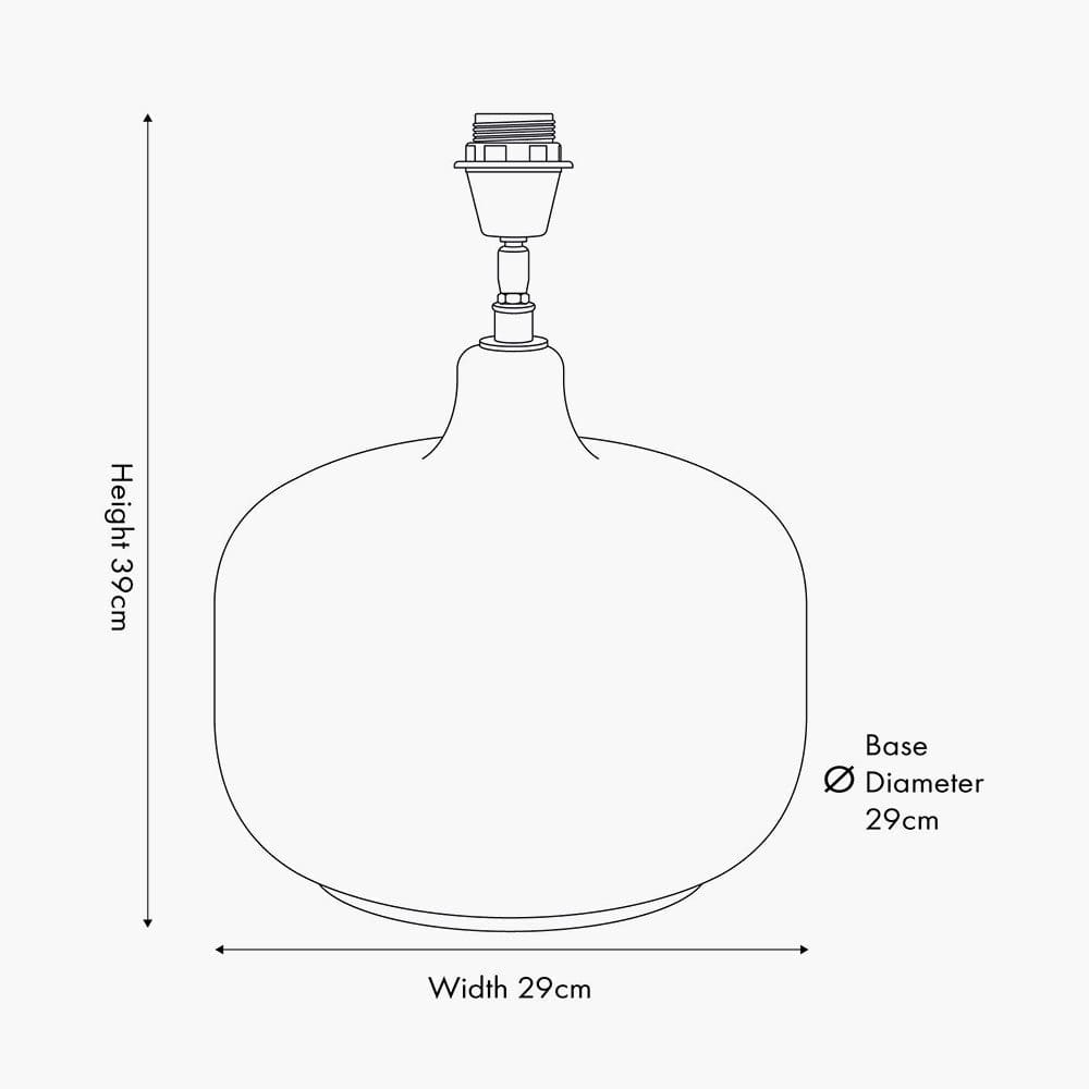 Pacific Lifestyle Lighting Corby Amber Glass Table Lamp Base House of Isabella UK