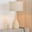Corella Natural Mango Wood Curved Table Lamp Base.