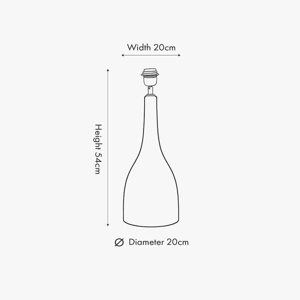 Corella Natural Mango Wood Curved Table Lamp Base.