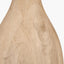 Corella Natural Mango Wood Curved Table Lamp Base.